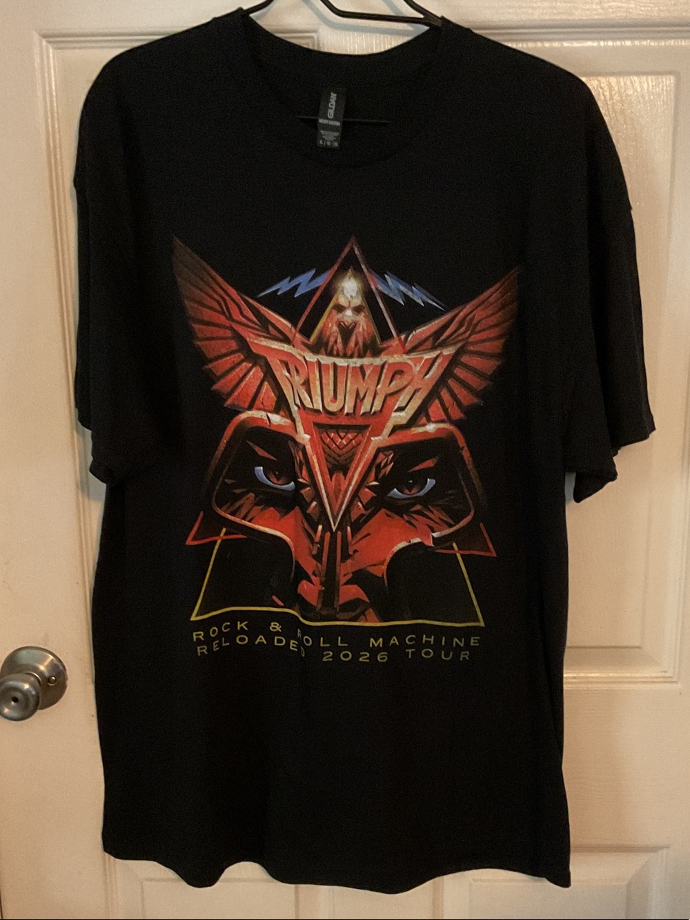 Triumph Rock & Roll Machine Black Short-Sleeve 2026 Tour Tee